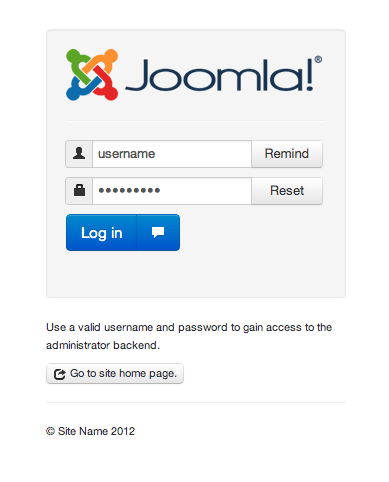 Joomla 3.0 Screenshot 1