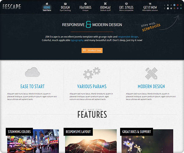 JSN Escape Free Joomla 2.5 template JSN Escape Free Joomla 2.5 template